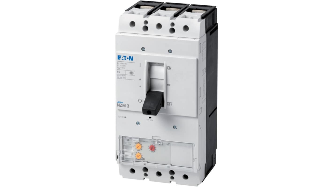 Eaton, Eaton Moeller NZM MCCB Molded Case Circuit Breaker 3P 220A, Breaking Capacity 9 kA, Fixed Mount