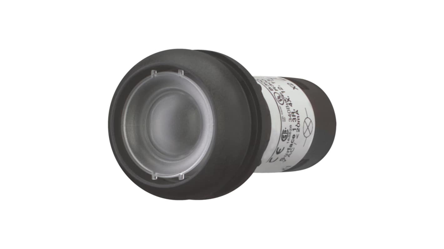 Trykknap, Lysdiode, Huldiameter: 22.5mm, IP67, IP69K Moeller serie C22