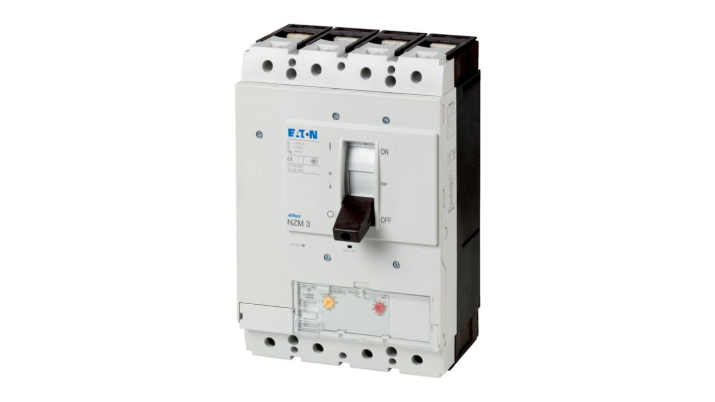 Eaton, Eaton Moeller NZM MCCB Molded Case Circuit Breaker 4P 630A, Breaking Capacity 5 kA, Fixed Mount