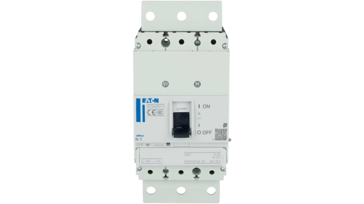 Eaton Switch Disconnector, 3 Pole, 125A Max Current