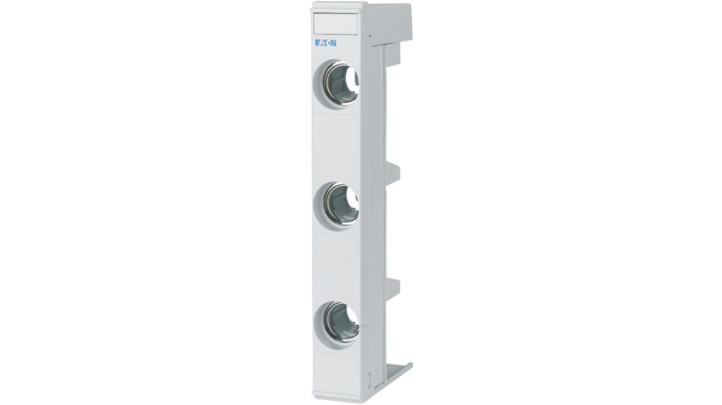 Eaton 63A Rail Mount Fuse Holder Base, 3P, 400V ac