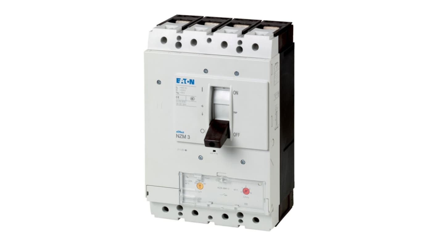 Eaton, Eaton Moeller NZM MCCB Molded Case Circuit Breaker 4P 500A, Breaking Capacity 5 kA, Fixed Mount