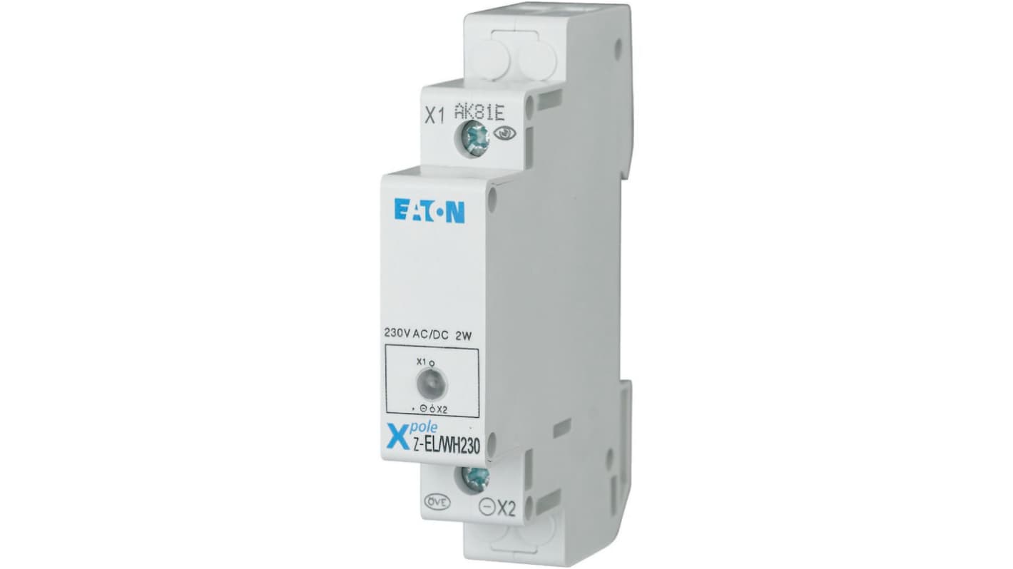 Eaton White LED Indicator Lamp, 230V, 5mm Diameter