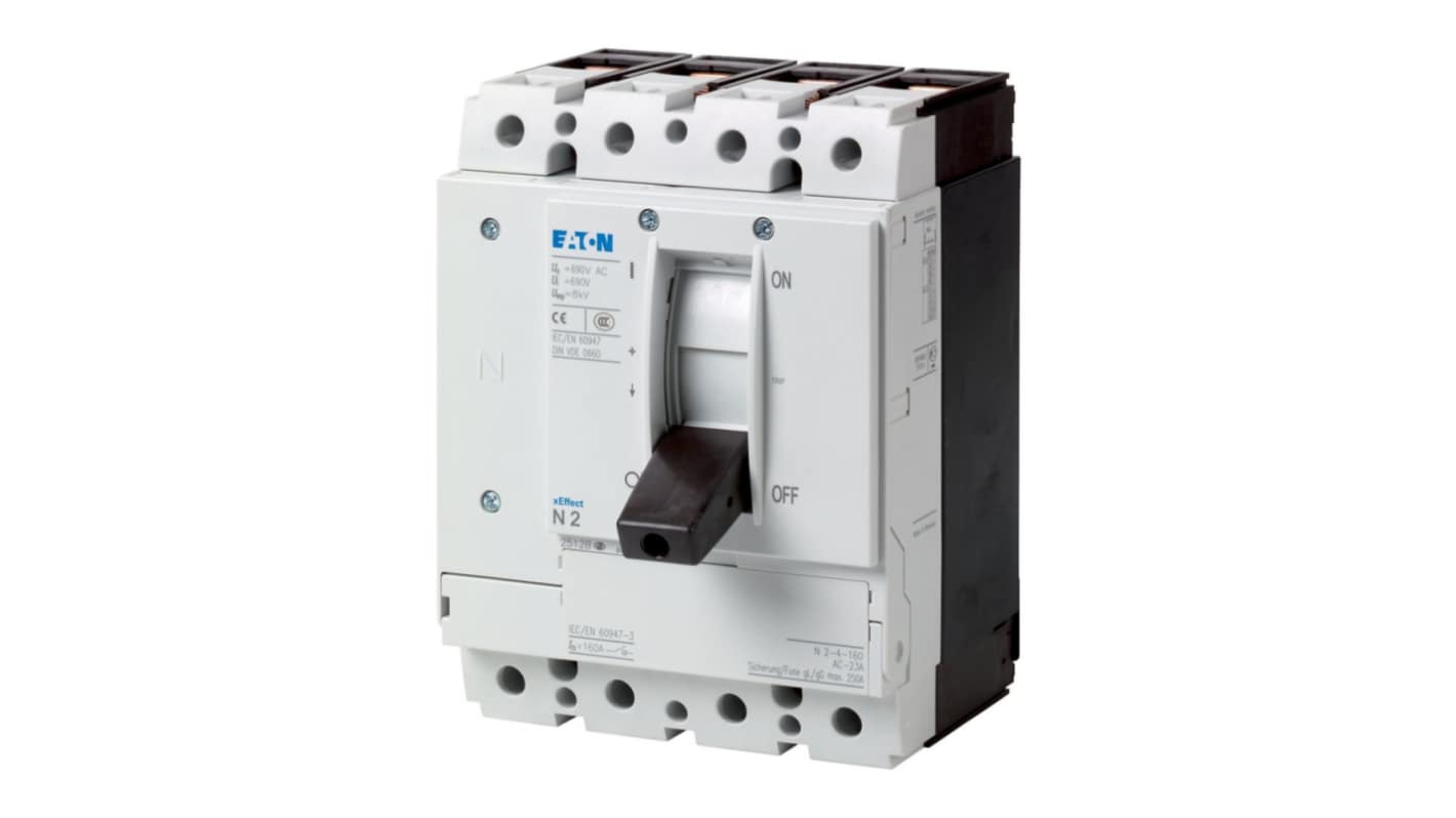Eaton Switch Disconnector, 4 Pole, 160A Max Current, 250A Fuse Current