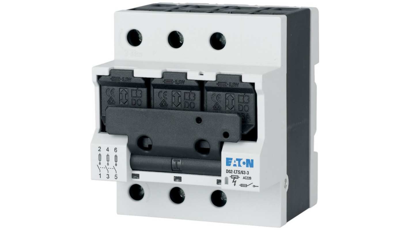 Eaton Switch Disconnector, 3 Pole, 63A Max Current