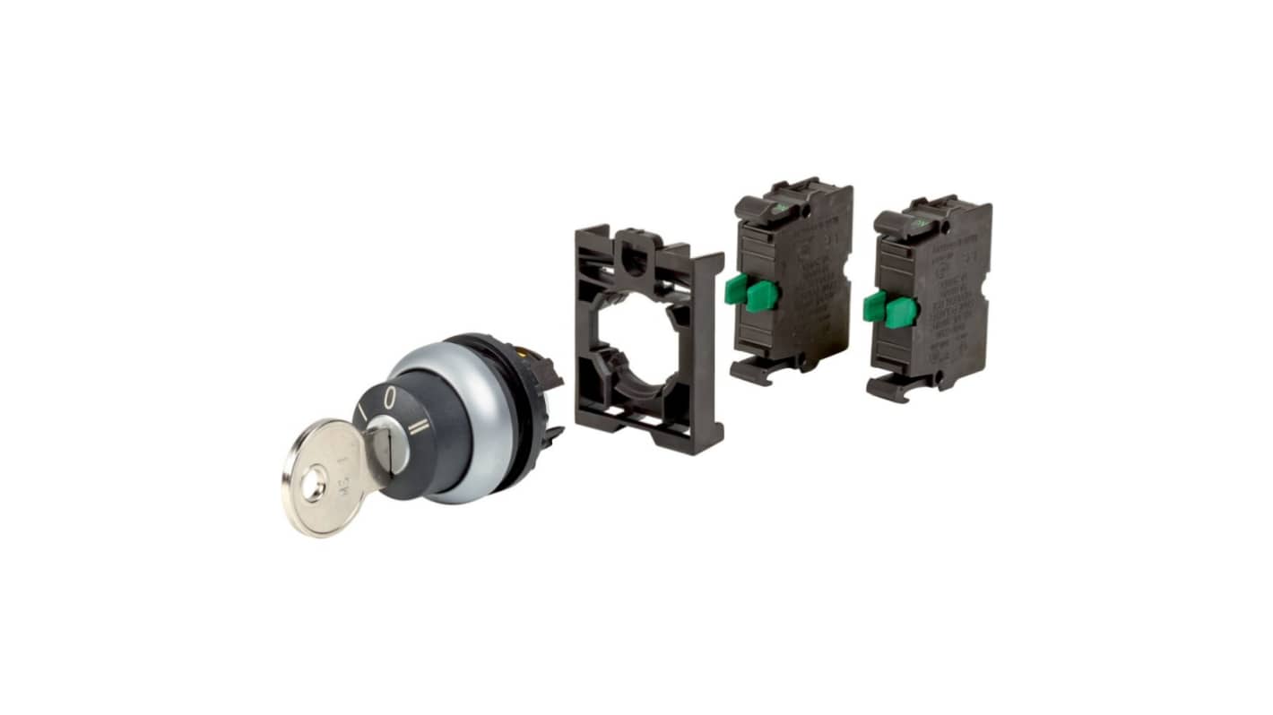 Eaton IP66 Key Switch, 2 NO, 6A 3-Way Standard-Key