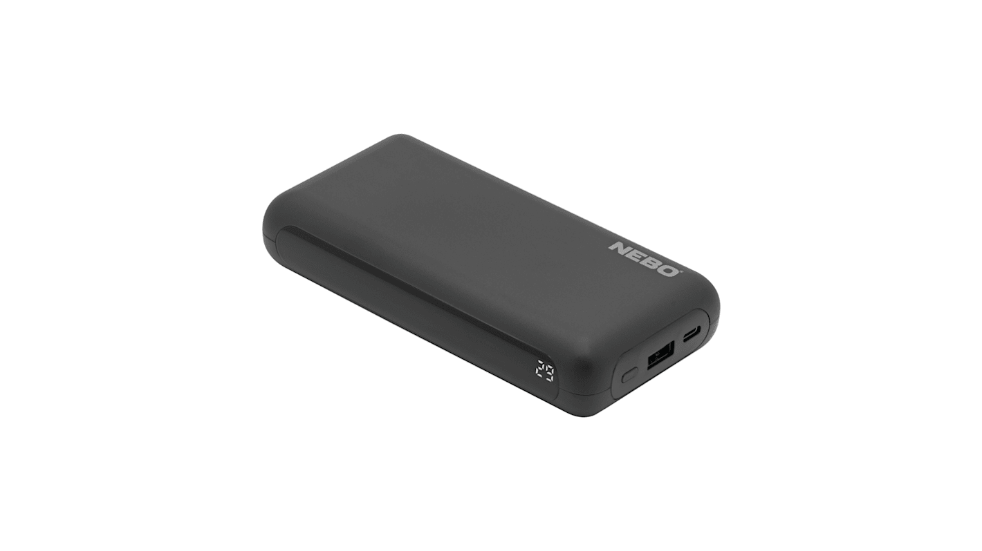 Nebo 20AH便携式充电器, 2个USB接口, NEB-PBK-0029-G