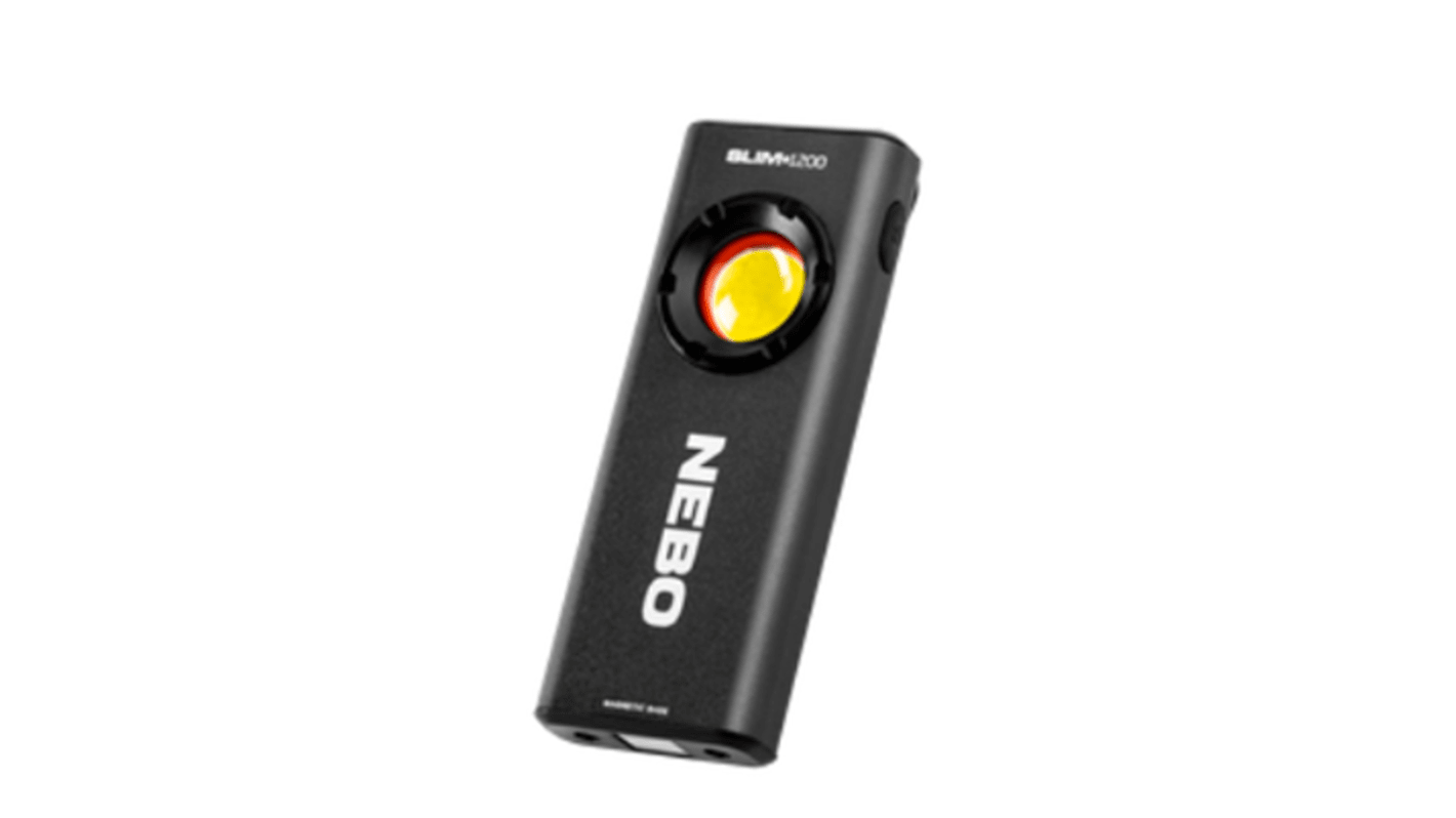 Nebo 充电式LED手电筒, 1200 流明, LED, 黑色