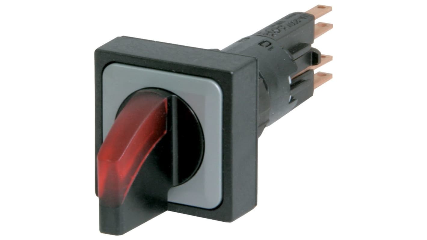 Eaton RMQ16 Series 2 Position Selector Switch Head, 16mm Cutout, Black/Red Handle