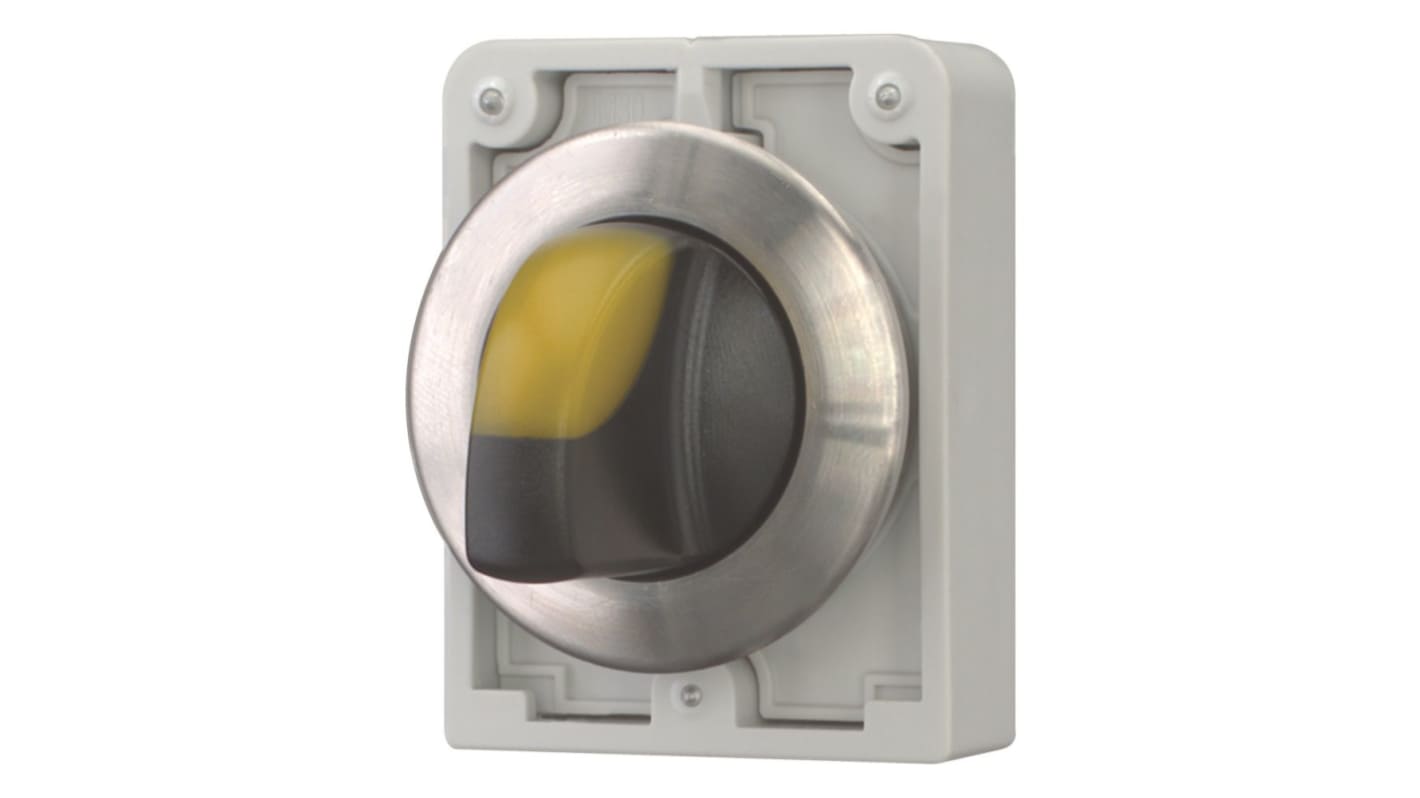 Eaton Series M30 Series 3 Position Selector Switch Head, 30mm Cutout, Yellow Handle