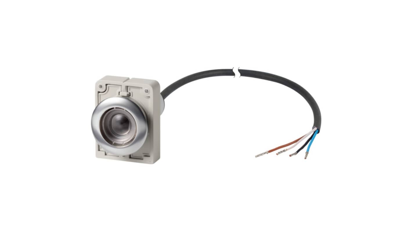Eaton C30C Series Push Button Switch, Momentary, Spring Return, Cable Mount, 30.5mm Cutout, 2 NO, IP66, IP67, IP69K
