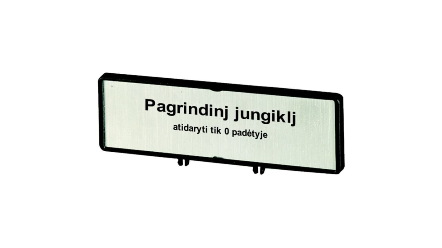 Eaton Label for Use with P1, T0, T3