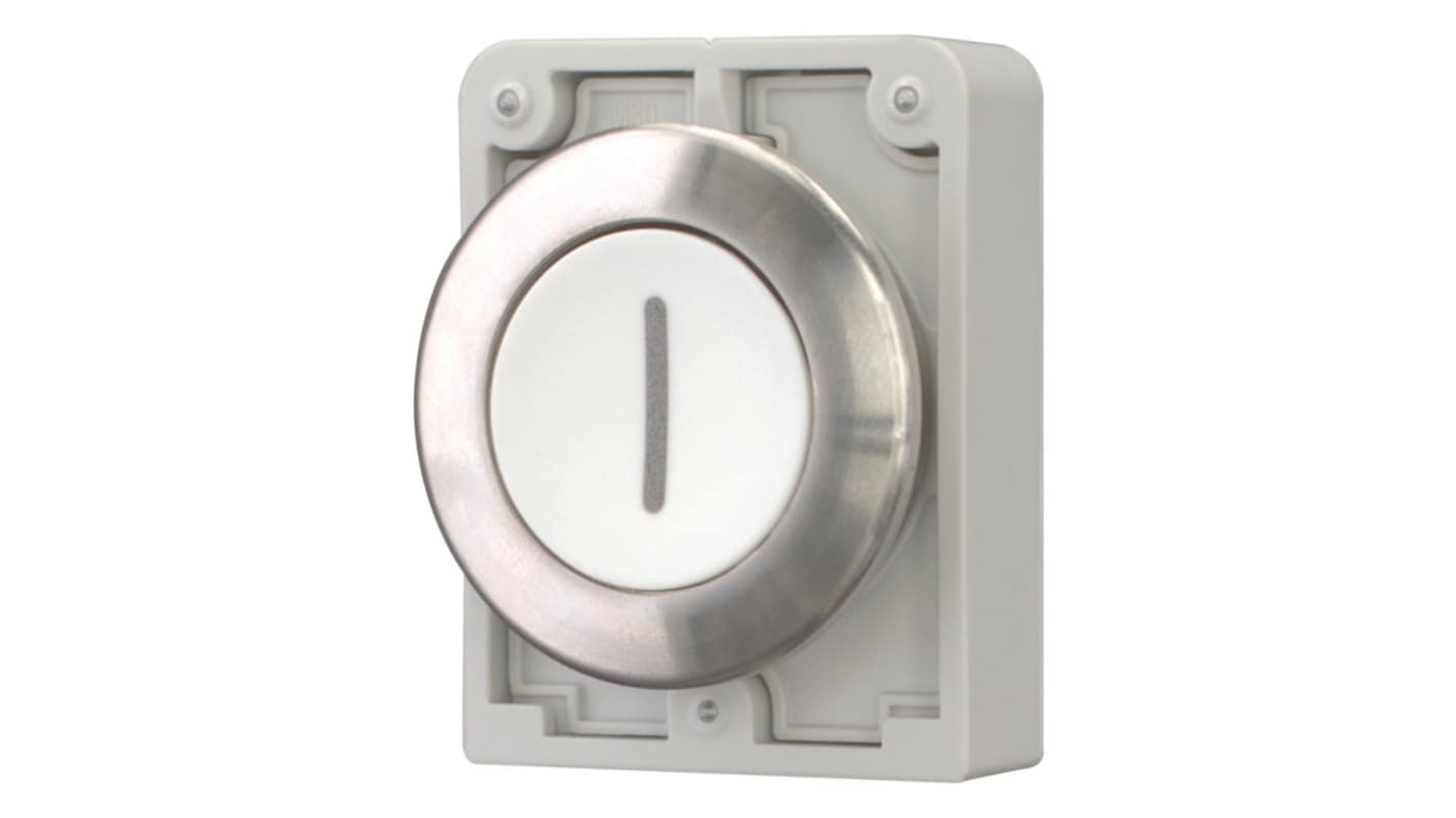Eaton Series M22 Series Push Button Light Switch, Momentary, Flush Mount, 22.5mm Cutout, IP66, IP67, IP69