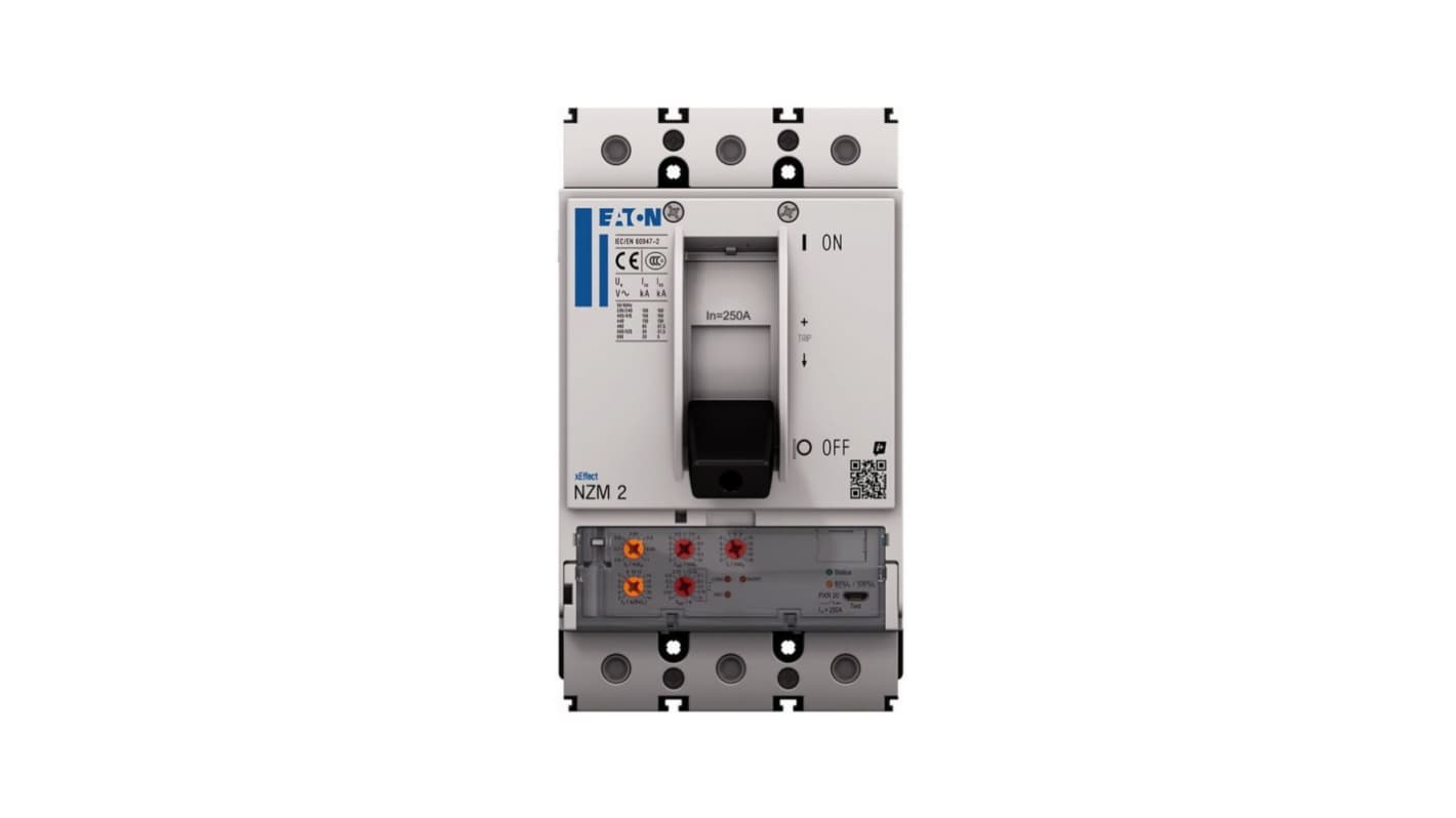 Interruttore automatico con contenitore stampato MCCB 191639 NZMN2-4-VX100-BT, 4, 100A, potere di interruzione 5 kA,
