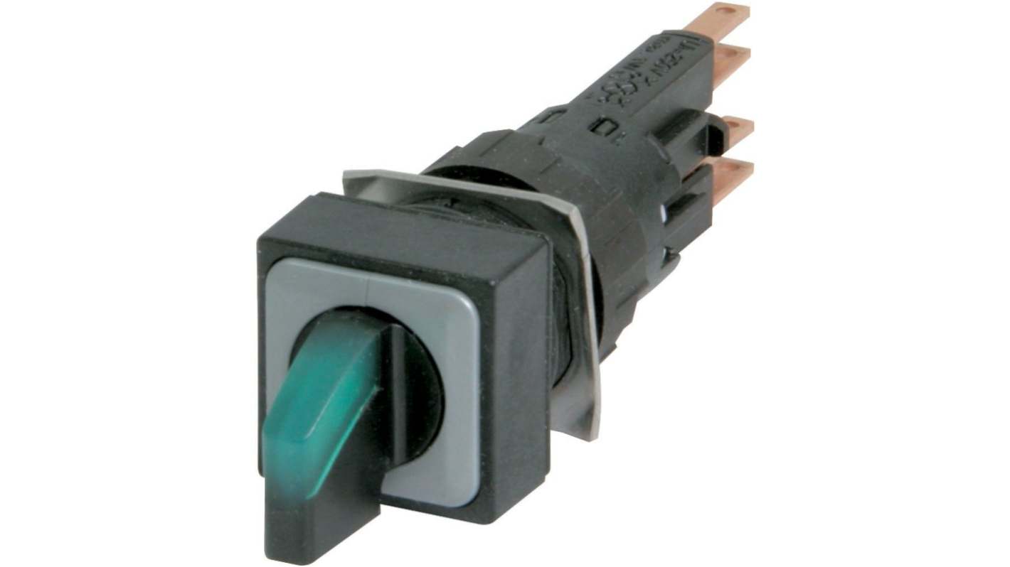 Eaton RMQ16 Series 2 Position Selector Switch Head, 16mm Cutout, Black/Green Handle