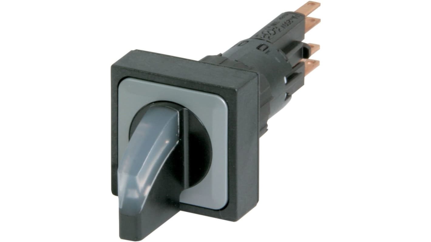 Eaton RMQ16 Series 2 Position Selector Switch Head, 16mm Cutout, Black, White Handle