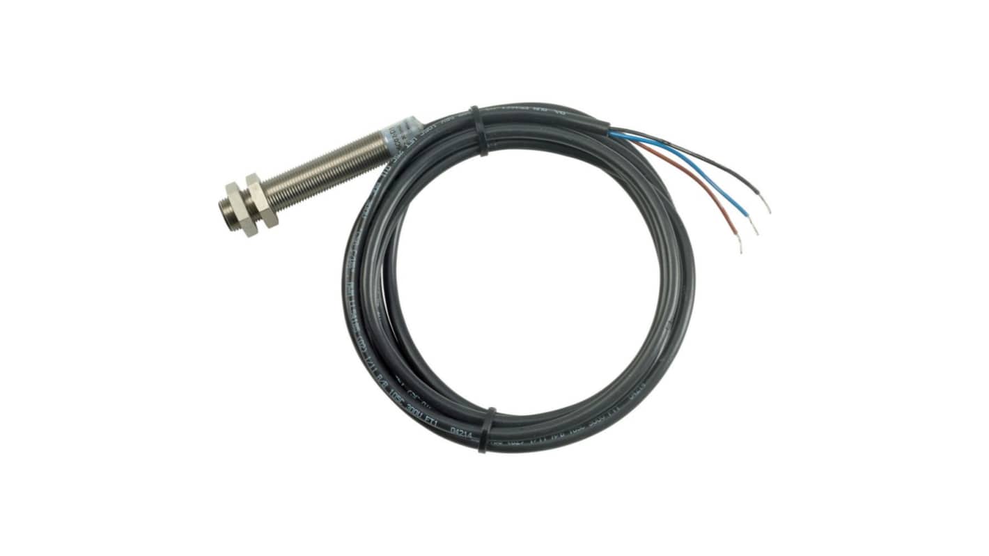 Eaton Inductive Threaded Barrel Proximity Sensor, M12, 4 mm Detection, PNP/NPN NO, 48 V