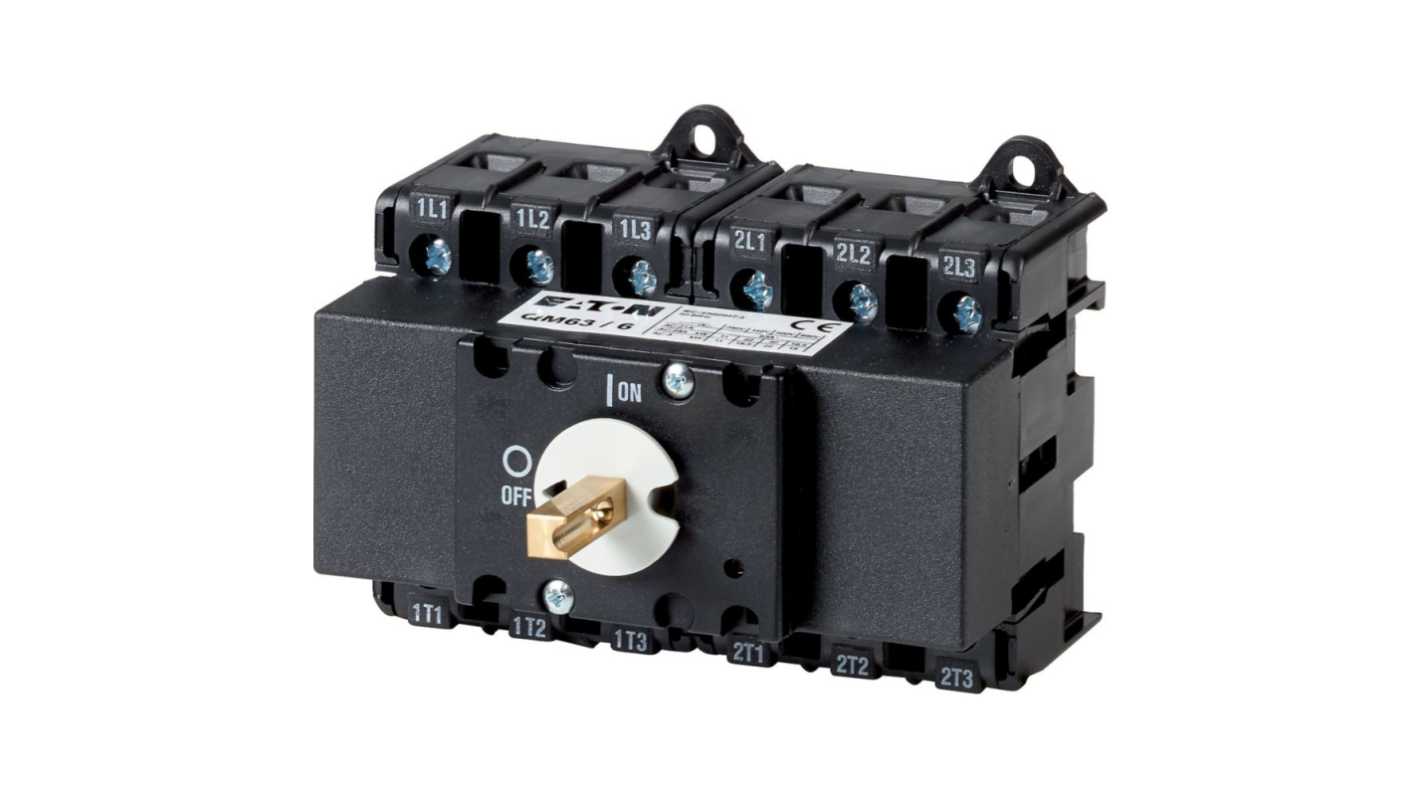 Eaton Fuse Switch Disconnector, 6 Pole, 50A Max Current, 50A Fuse Current