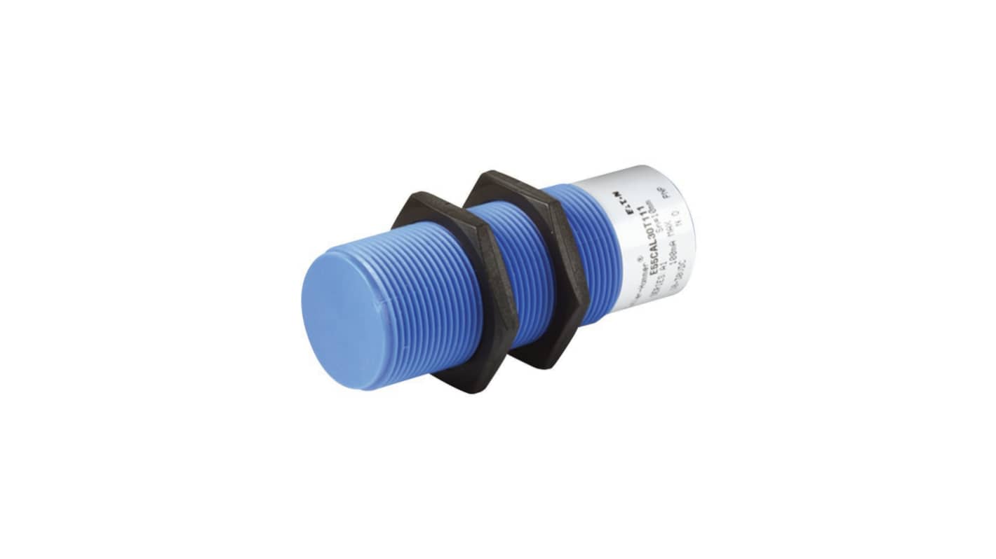Eaton Capacitive Threaded Barrel Proximity Sensor, M30, 20 mm Detection, 2-Wire NO, 20 V