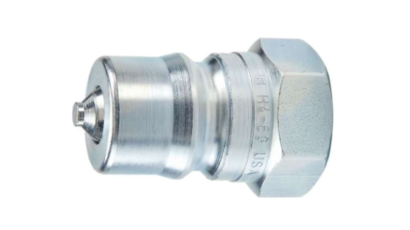Parker Steel Female Hydraulic Quick Connect Coupling, BSP 1 Female