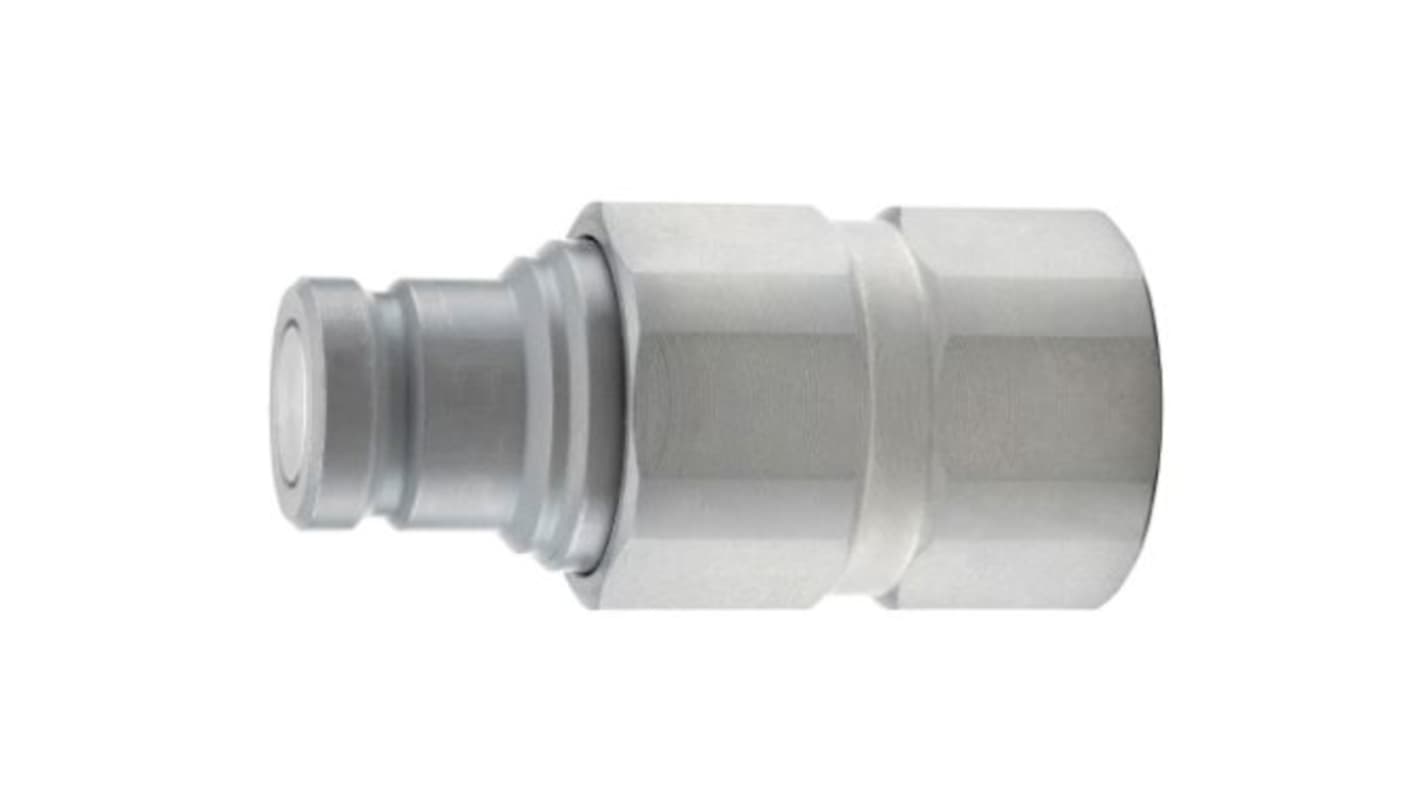 Parker Steel Female Hydraulic Quick Connect Coupling, G 1/2 Female