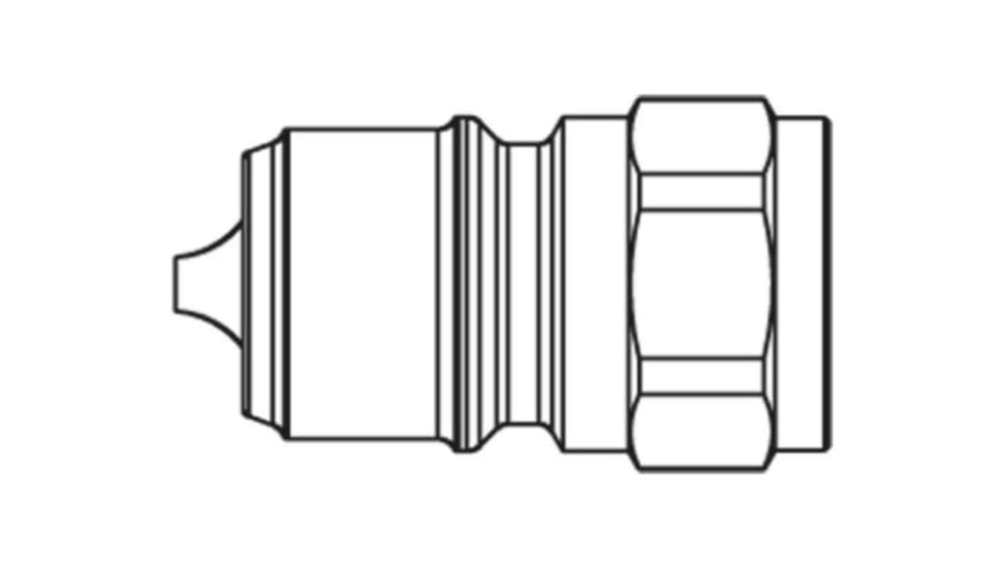 Parker Brass, Steel Female Hydraulic Quick Connect Coupling, G 1 Female
