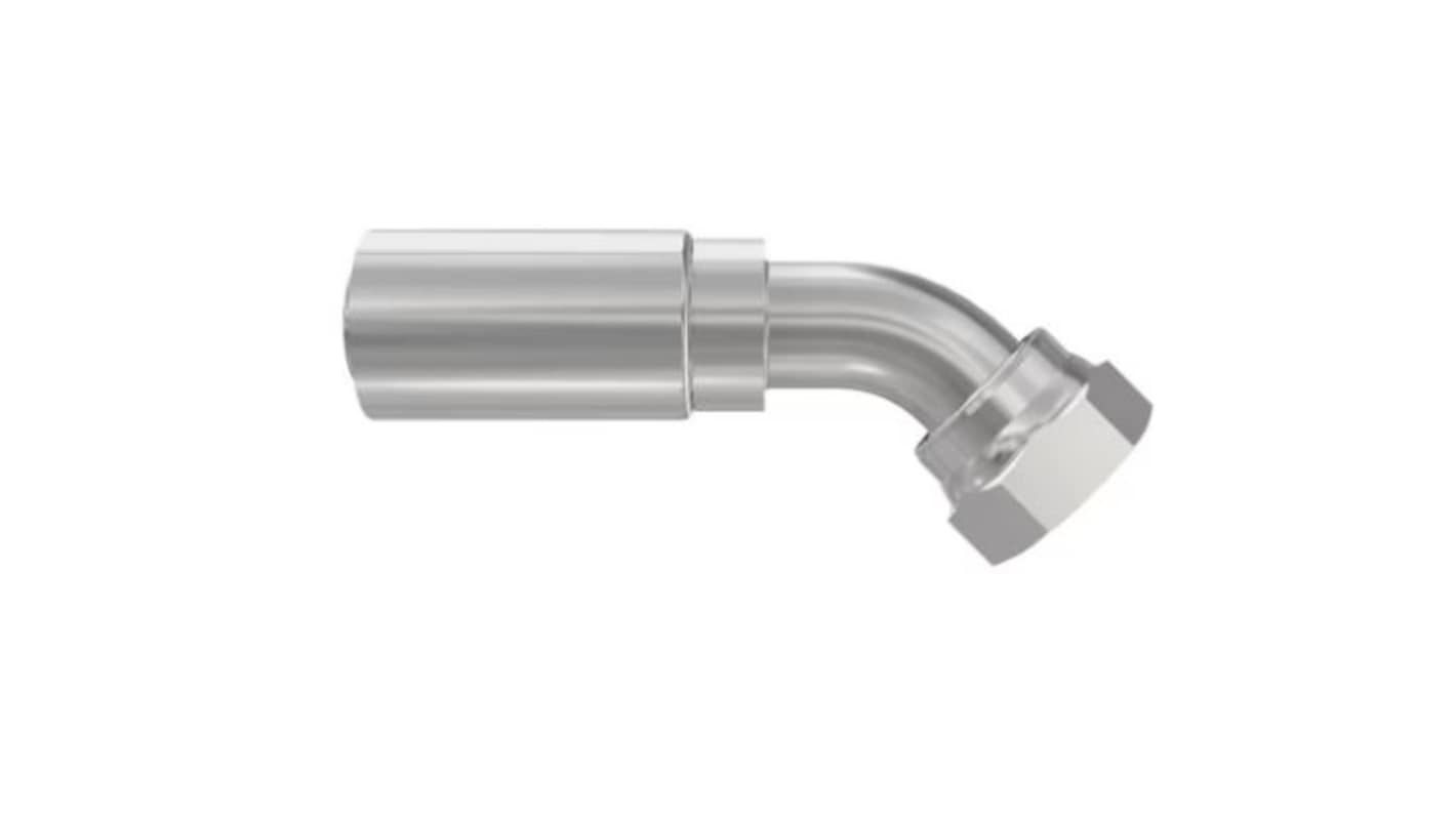 Parker Hydraulic Swivel 1/2 in Hose to UNF 13/16-16 Female, 1J777-8-8