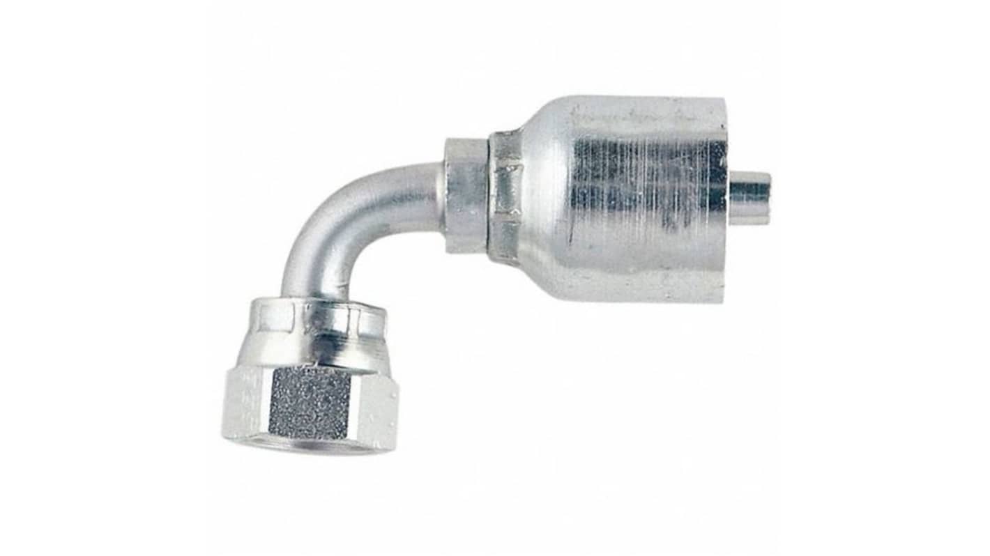 Parker Hydraulic Swivel 1/2 in Hose to UNF 13/16-16 Female, 1J977-8-8