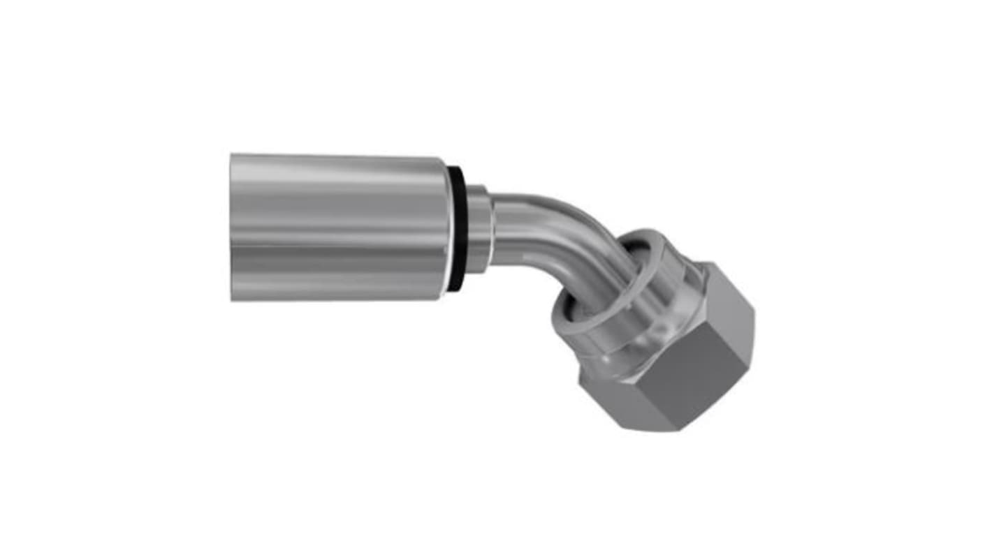 Parker Hydraulic Swivel 1 in Hose to UNF 1 7/16-12 Female, 1J748-16-16