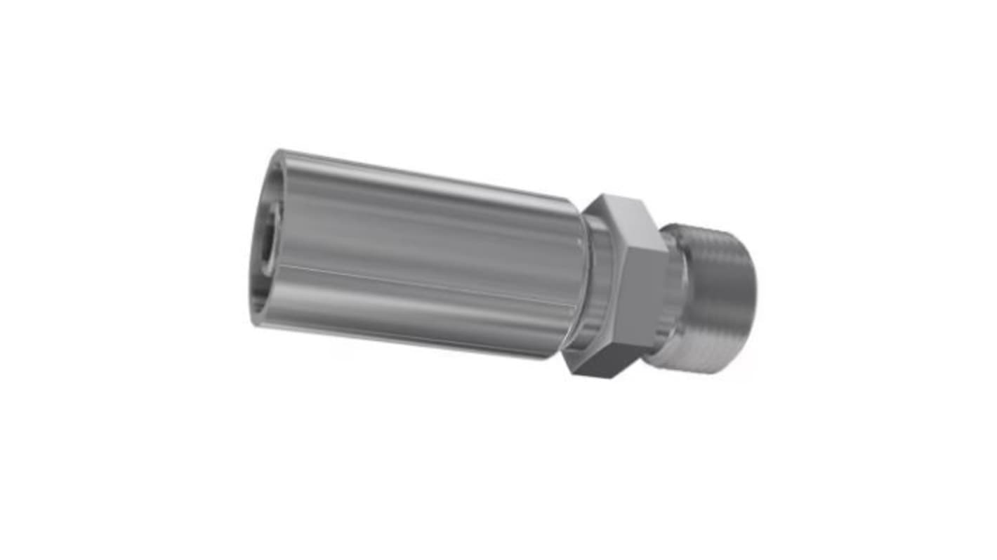 Raccordo tubo flessibile crimpato Parker, connettore A: Tubo da 1-1/4 poll., B: M52 x 2 Maschio, in Acciaio