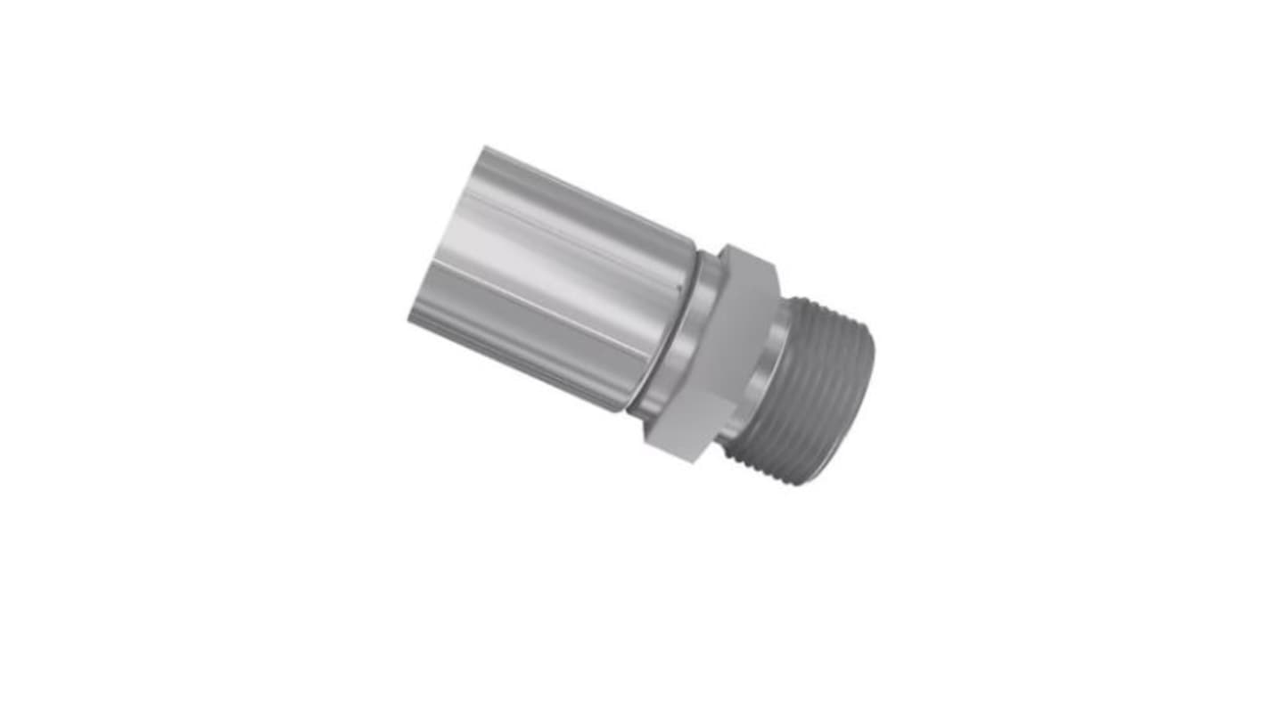 Parker Crimped Hose Fitting 1/4 in Hose to UNF 11/16-16 Male, 1JM48-6-4