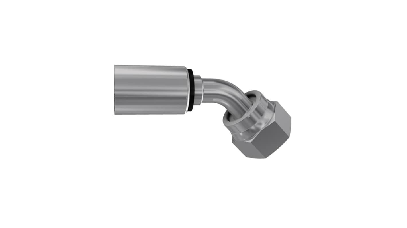 Parker Crimped Hose Fitting Hose to ORFS, 1J748-6-8