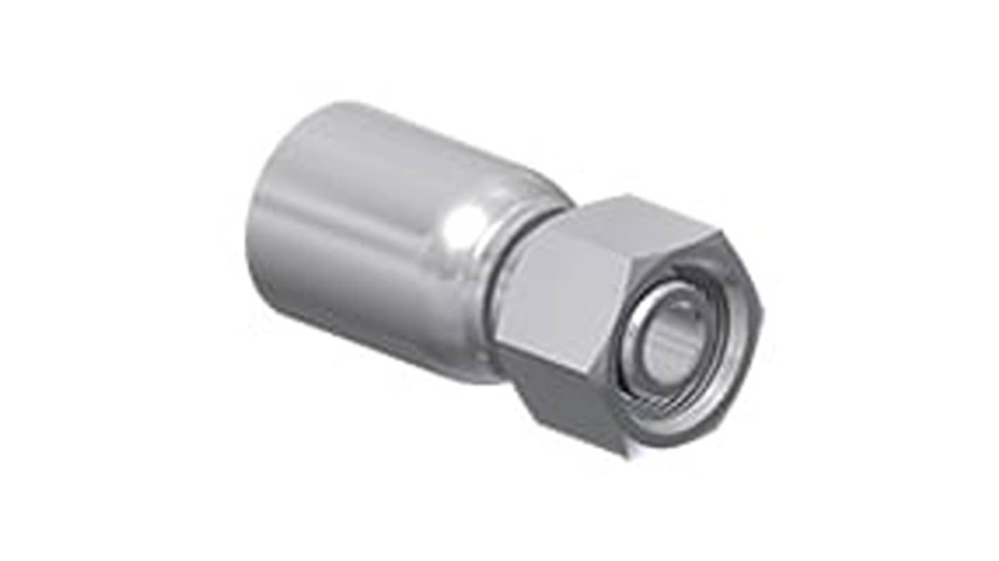 Parker Crimped Hose Fitting Hose to Male Metric, 1D277-25-16