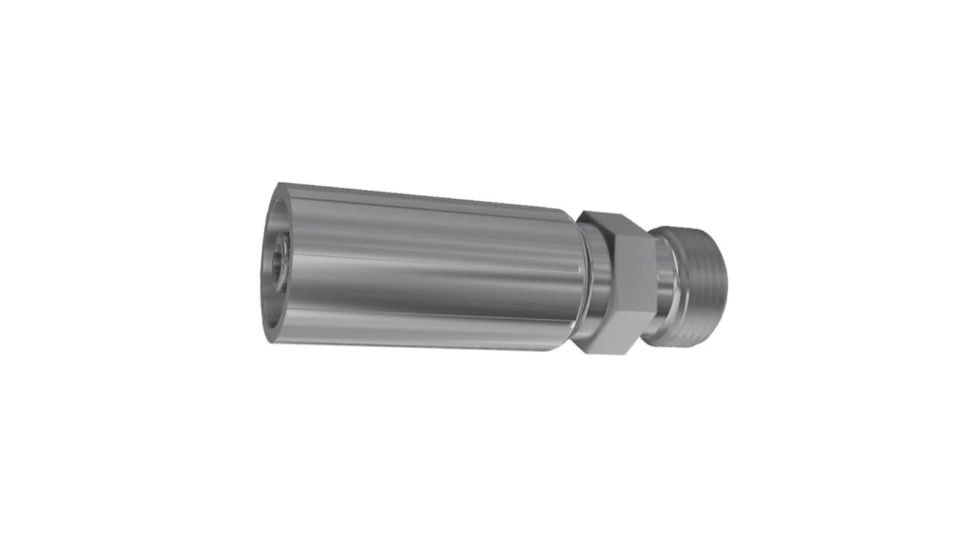 Parker Crimped Hose Fitting Hose to Male Metric, 1D048-18-8