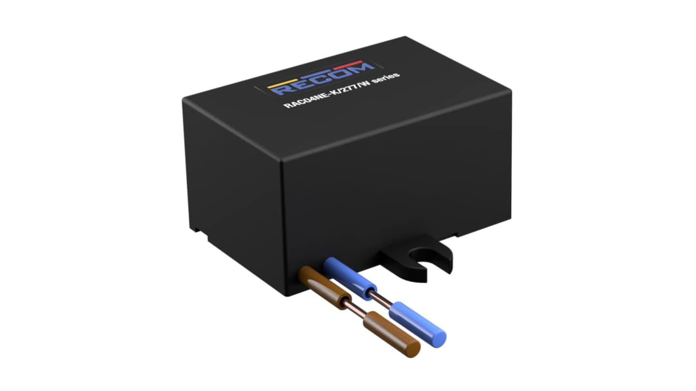 Recom AC-DC Power Supply, RAC04NE-24SK/277/W, 24V dc, 167mA, 4W, 1 Output, 85-305V ac Input Voltage