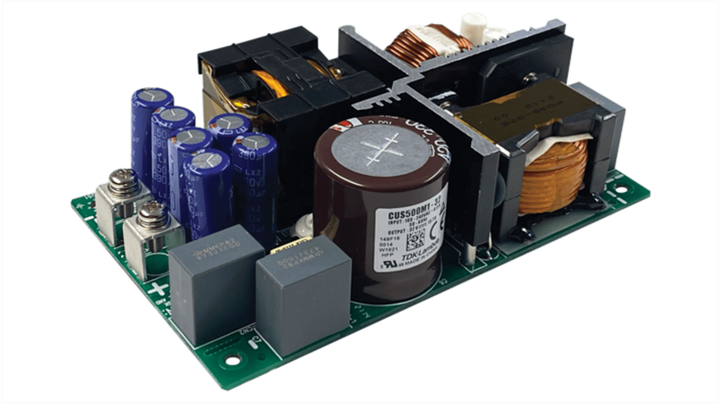TDK-Lambda Switching Power Supply, CUS500M1-36/EF, 36V dc, 13.9A, 500W, 1 Output, 85 → 265V ac Input Voltage