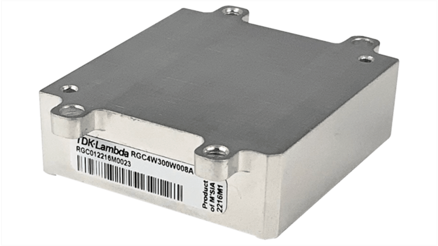 TDK-Lambda RGC DC-DC Converter, 9.6 → 48V dc/ 8A Output, 9 → 53 V dc Input, 300W, PCB Mount, -40°C Max