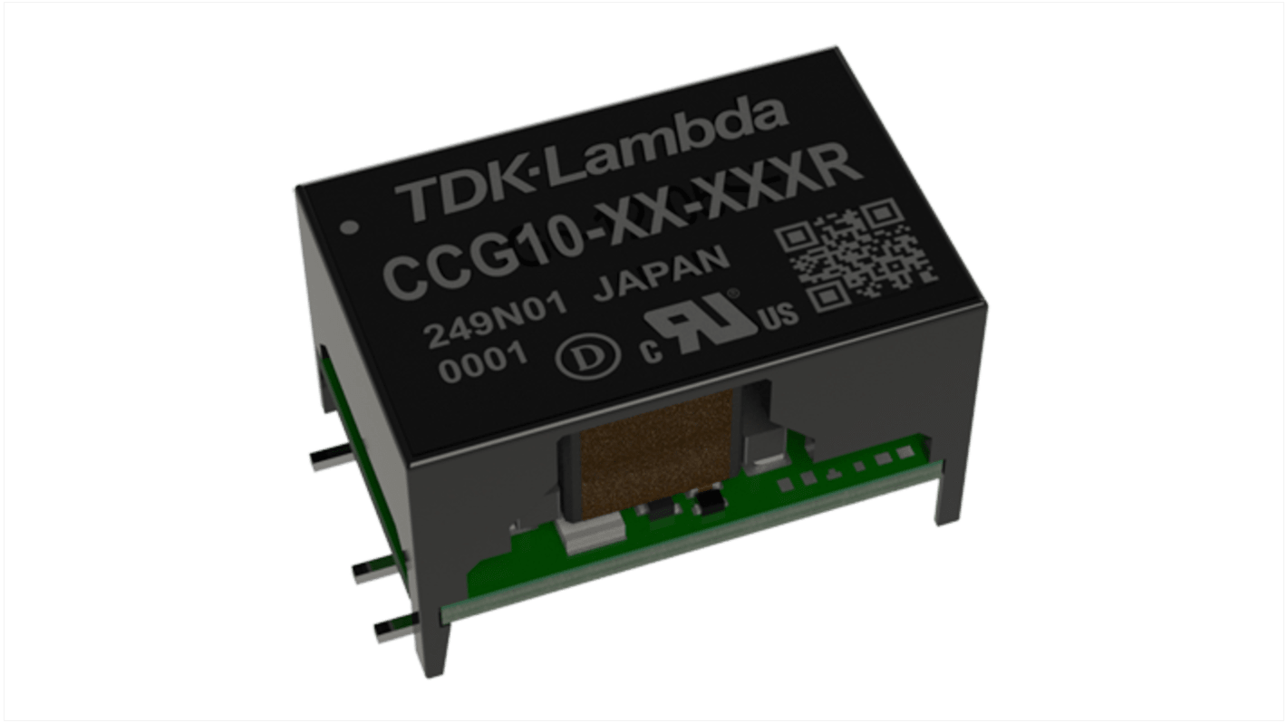 Przetwornica DC-DC, 10.2W, Uwe 4,5 → 18 V DC, Uwy 15V dc, Iwy 340mA, TDK-Lambda