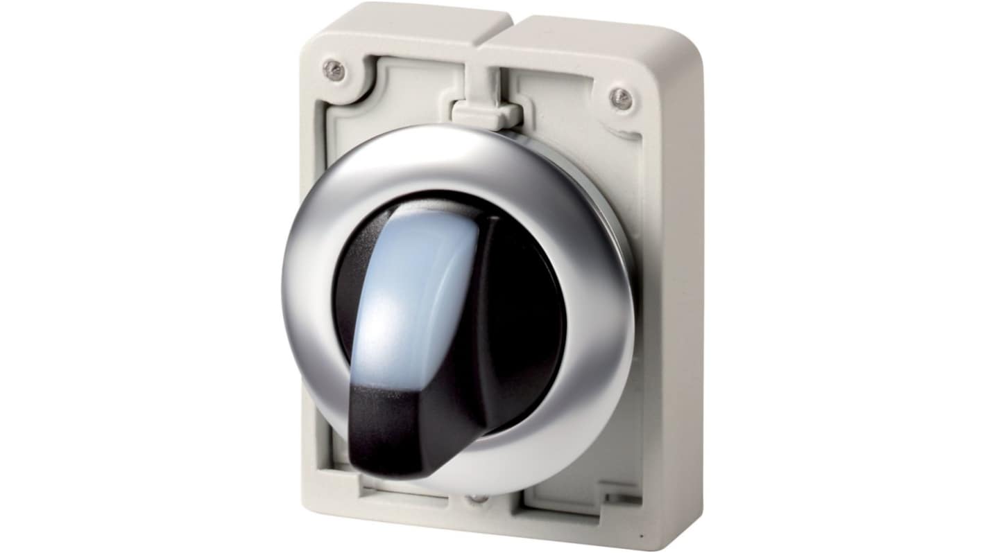 Eaton Series M30 Series 2 Position Selector Switch Head, 30mm Cutout, White Handle