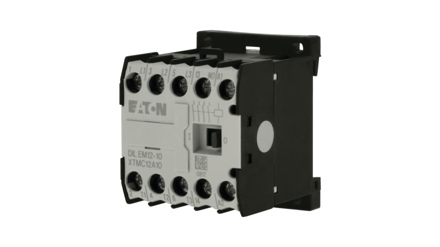 Eaton Contactor, 110/120 V Coil, 3-Pole, 42 A, 3 kW, 1N/O, 690 V