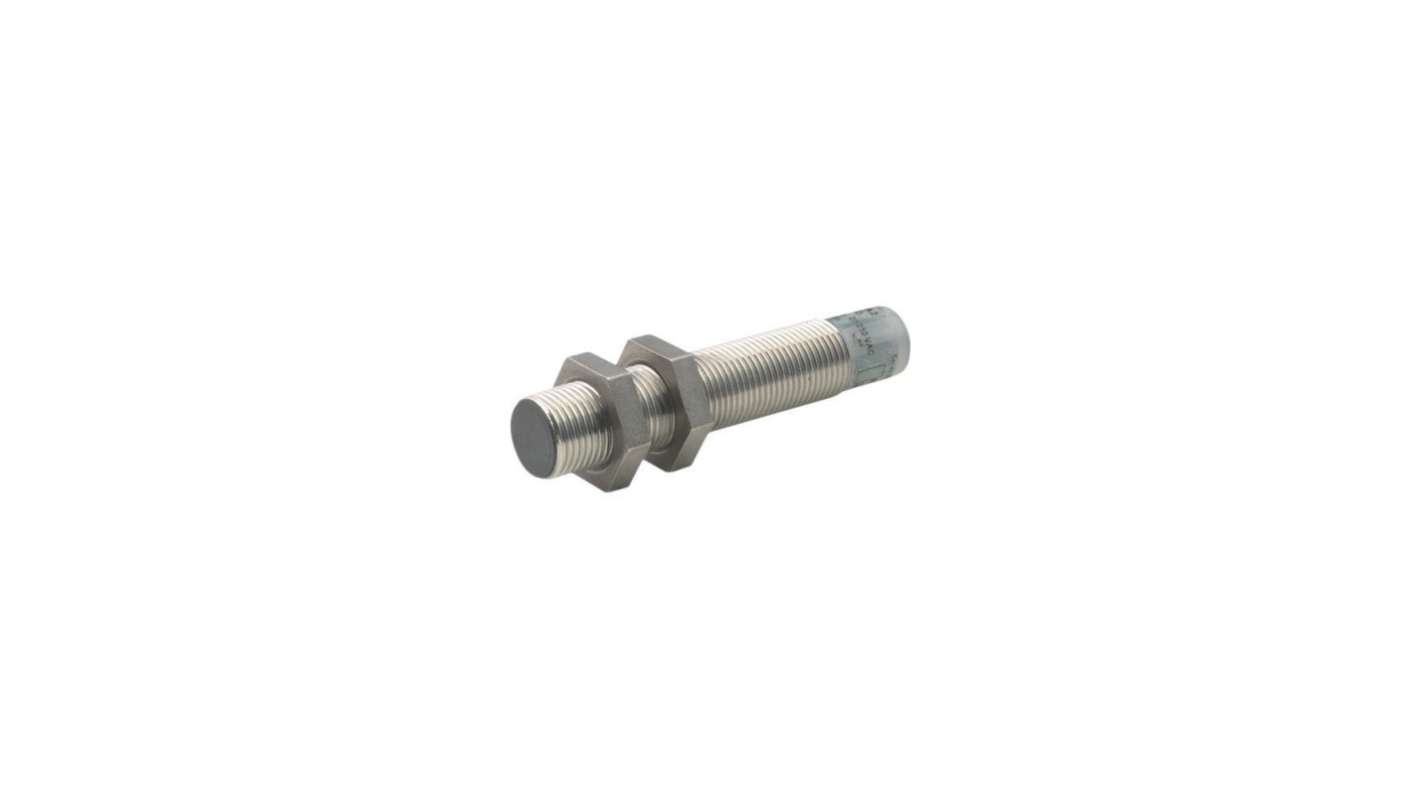 Eaton Inductive Threaded Barrel Proximity Sensor, M12, 2 mm Detection, 2-Wire NC, 250 V