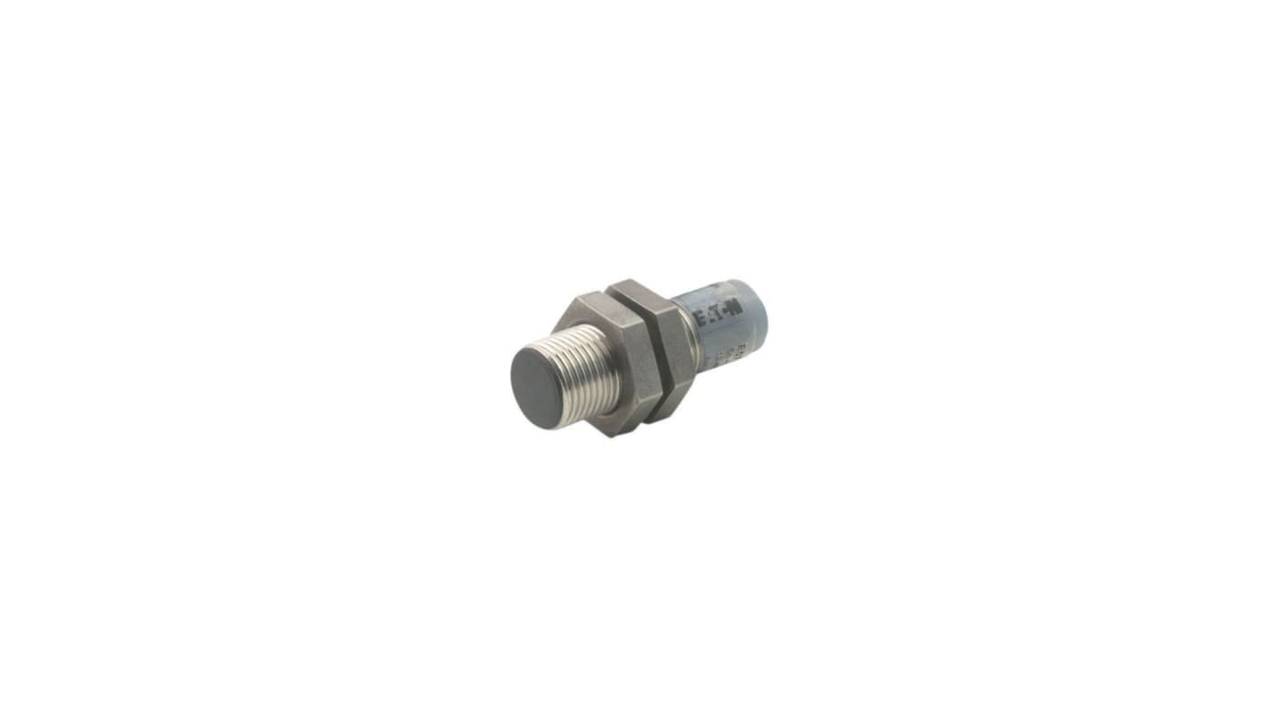 Eaton Inductive Threaded Barrel Proximity Sensor, M12, 2 mm Detection, 2-Wire NO, 250 V