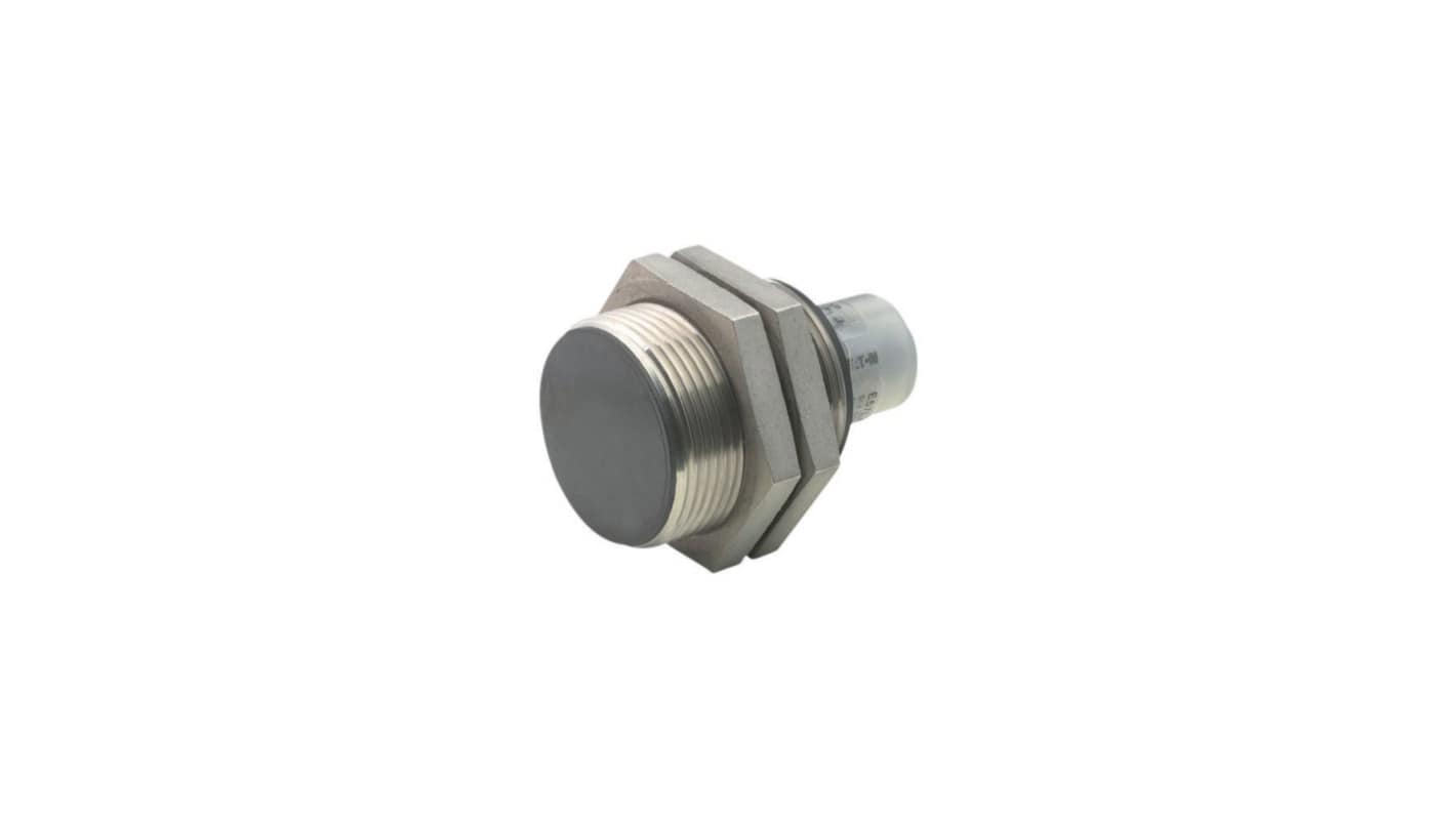 Eaton Inductive Threaded Barrel Proximity Sensor, M30, 10 mm Detection, 2-Wire NO, 250 V