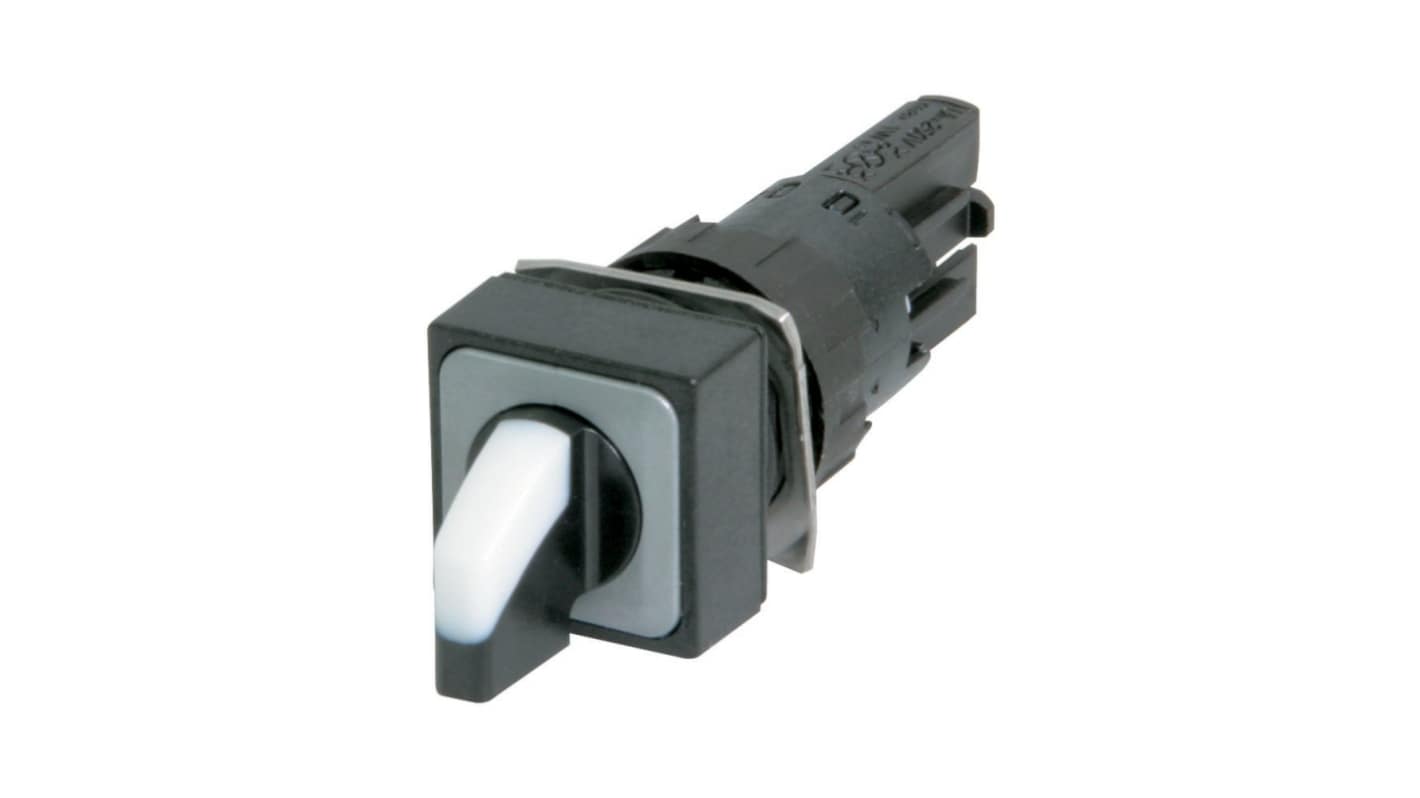 Eaton RMQ16 Series 3 Position Selector Switch Head, 16mm Cutout, Black, White Handle