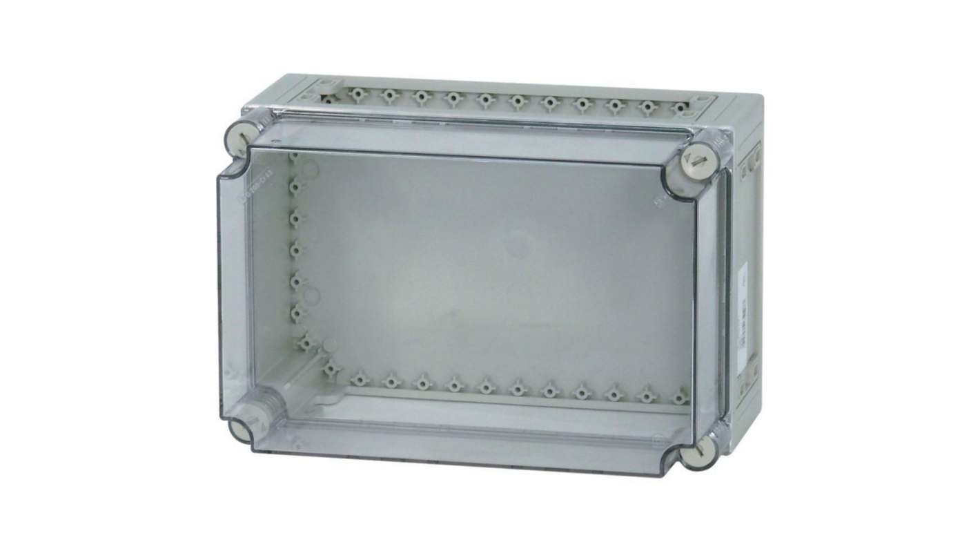 Eaton xEnergy Safety Series Grey Plastic General Purpose Enclosure, IP65, IK10, Flanged, Transparent Lid, 250 x 375 x