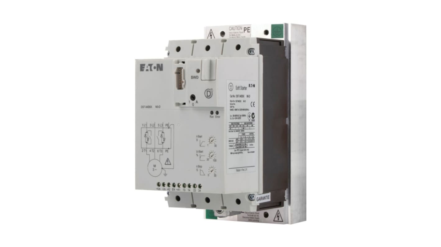 Eaton Eaton Moeller Soft Starter, , 55 kW, 480 V ac, 3 Phase, IP20