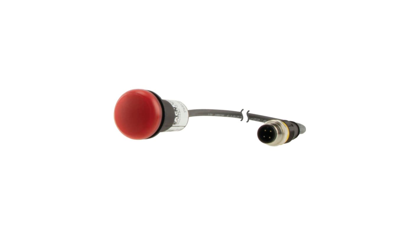 Eaton, Panel Mount Red LED Indicator, 22.5mm Cutout, Round