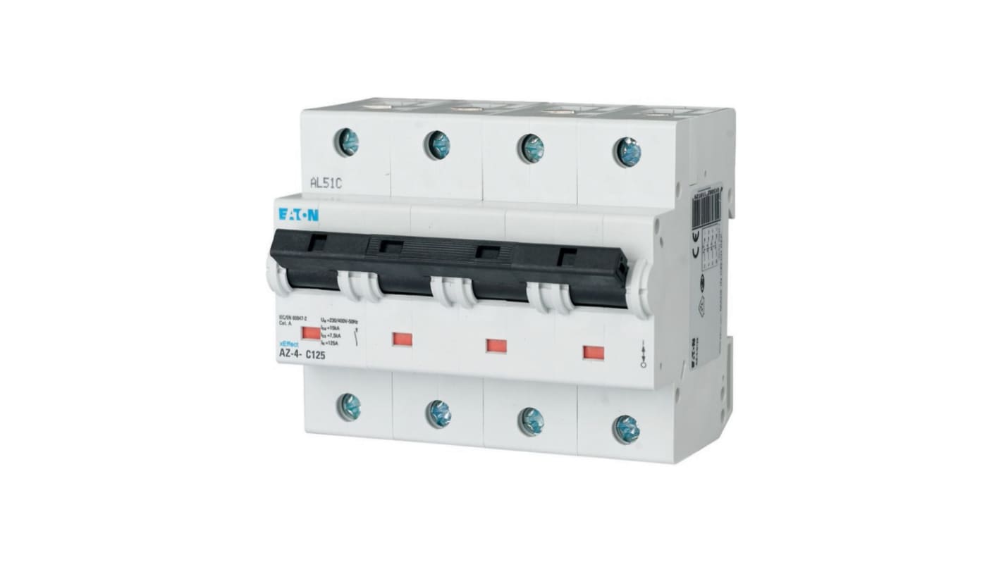 Eaton xEffect MCB, 4P, 32A Curve B, 400V AC, 25 kA Breaking Capacity
