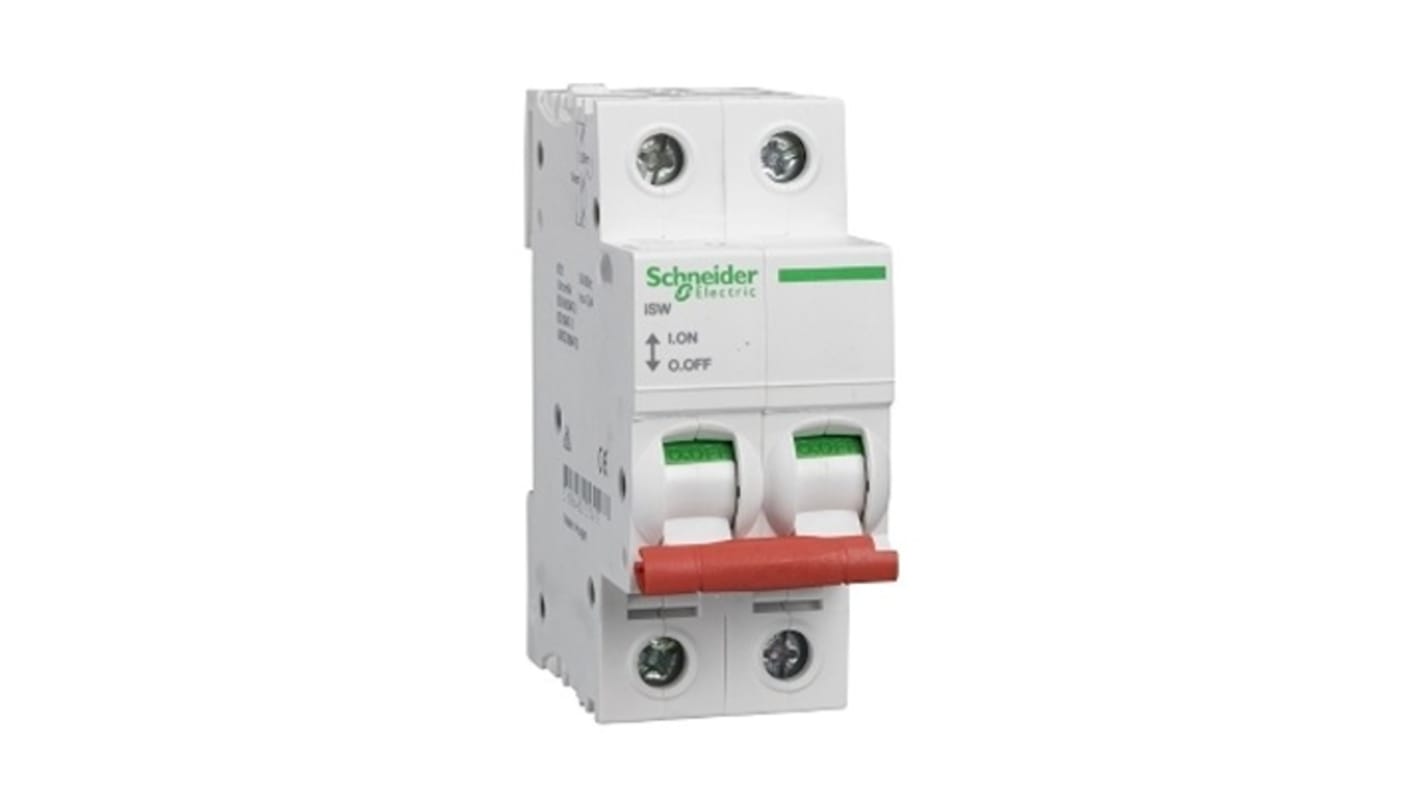 Schneider Electric Fuse Switch Disconnector, 2 Pole, 125A Max Current