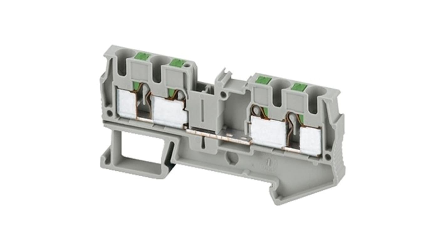 Schneider Electric 端子排, 线规4mm², 推入式端接, NSYTRP系列